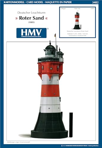 HMV HAMBURGER MODELLBAUBOGEN VERLAG Leuchtturm Roter Sand