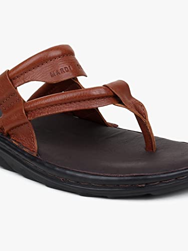Image of MARDI GRAS Men Fashionable Genuine Leather Lightweight | Comfortable | Cushioned Insole | Slip Resisdent Sandal For Daily And Formal Wear