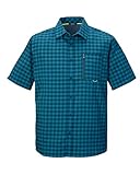 killtec Herren Funktionshemd/Hemd Kurzarm/Outdoorhemd KOS 44 MN WVN SHRT, Ocean, XL, 42790-000