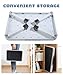 UNLRAE RV Step Stool,Car Accessories Adjustable Folding Step Stools with Non-Slip Platform,Camper Steps,Capacity Folding Portable Steps Ladder,Supports up to 500 lb,Fits Most RV,Trailers,Trucks,SUV