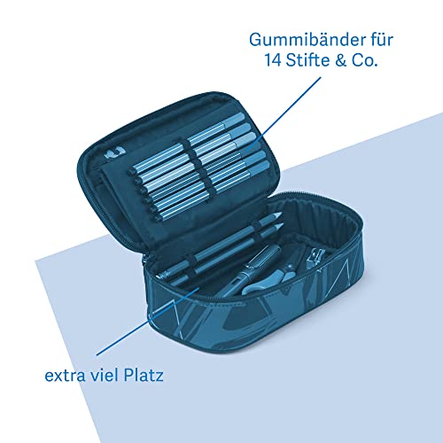 Satch Schlamperbox - Mäppchen groß, Trennfach, Geodreieck - Heartbreaker - Rosa - Image 3