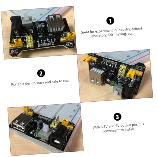 Módulo de alimentación para placa de pruebas y suministros compatibles de electrónica de 6 uds 8