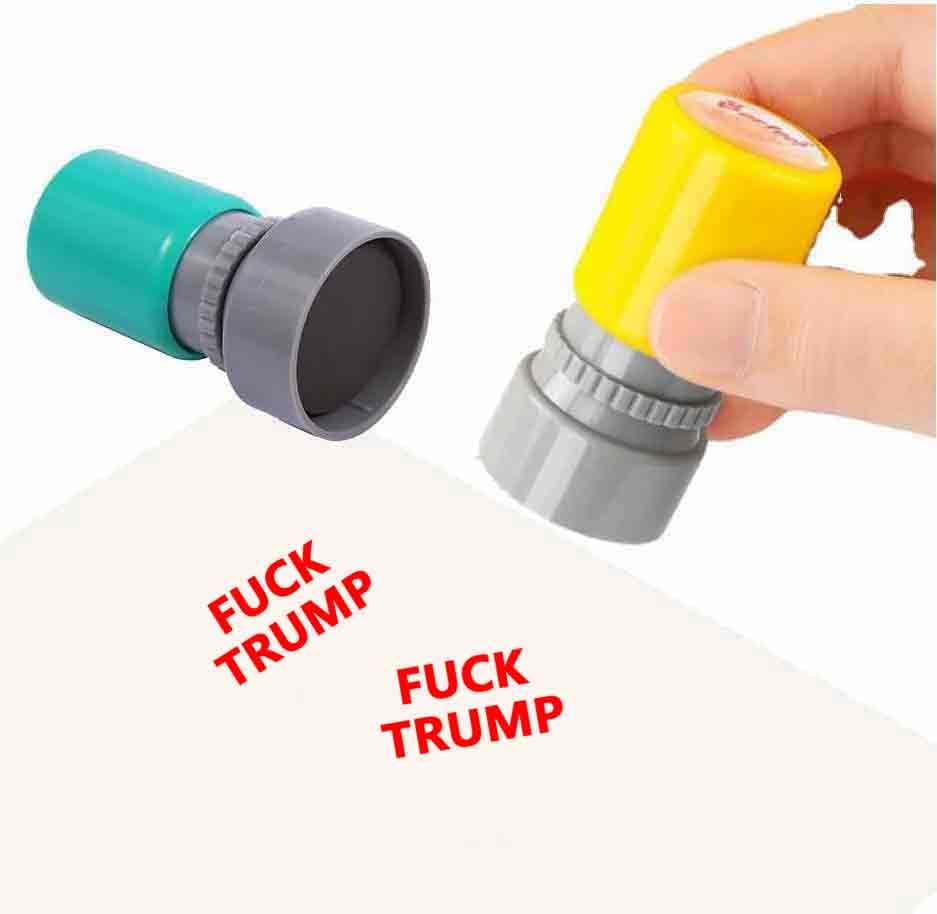 2 Pack Fuck Trump Anti Trump Stamp Funny Stamper Self Inking Stamps