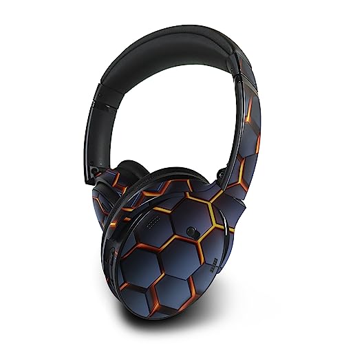 Image of MightySkins Skin Compatible with Bose QuietComfort 45 Headphones - Lava Hex | Protective, Durable, and Unique Vinyl Decal wrap Cover | Easy to Apply, Remove, and Change Styles | Made in The USA