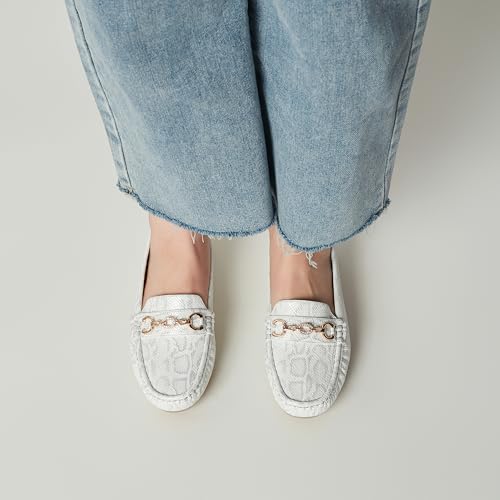 Image of Women's Business Loafers Work Casual Flats Shoes Lightweight Penny PU Leather Slip On Walking Shoes