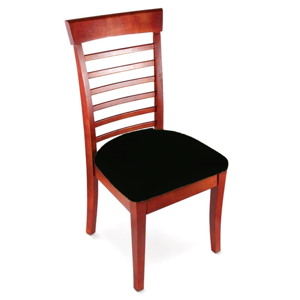 DIRECTV Non-Slip Stretchable Seat Cover Fits Office Dining Room Patio Computer Chairs Bar Stools Elastic Edge Washable- Black