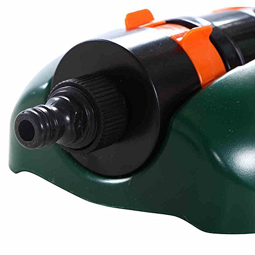 Siena Garden Viereckregner, Rasensprinkler, Rasensprenger, dunkelgrün, 45x16,5x7,5cm, 399885