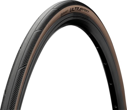Continental Ultra Sport III Tire, Unisex-Adult, Black/Brown, 28', 700 x 28C