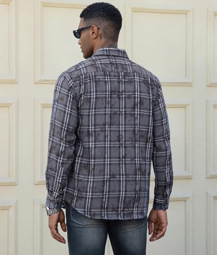 Alex Vando Mens Button Down Shirts Regular Fit Long Sleeve Casual Plaid Flannel Shirt