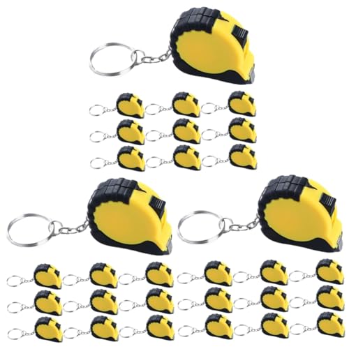 Mini ruban à mesurer porte-clés et jauge numérique avec lampe de poche, lot de 3 ensembles