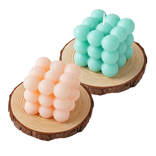 Bubble Candles, Blush Pink Bubble Cube Candle Cute Shaped Small Candles, Trendy Funny Cool Square Candles Aesthetic Living Room Shelf Table Decor #TOP5