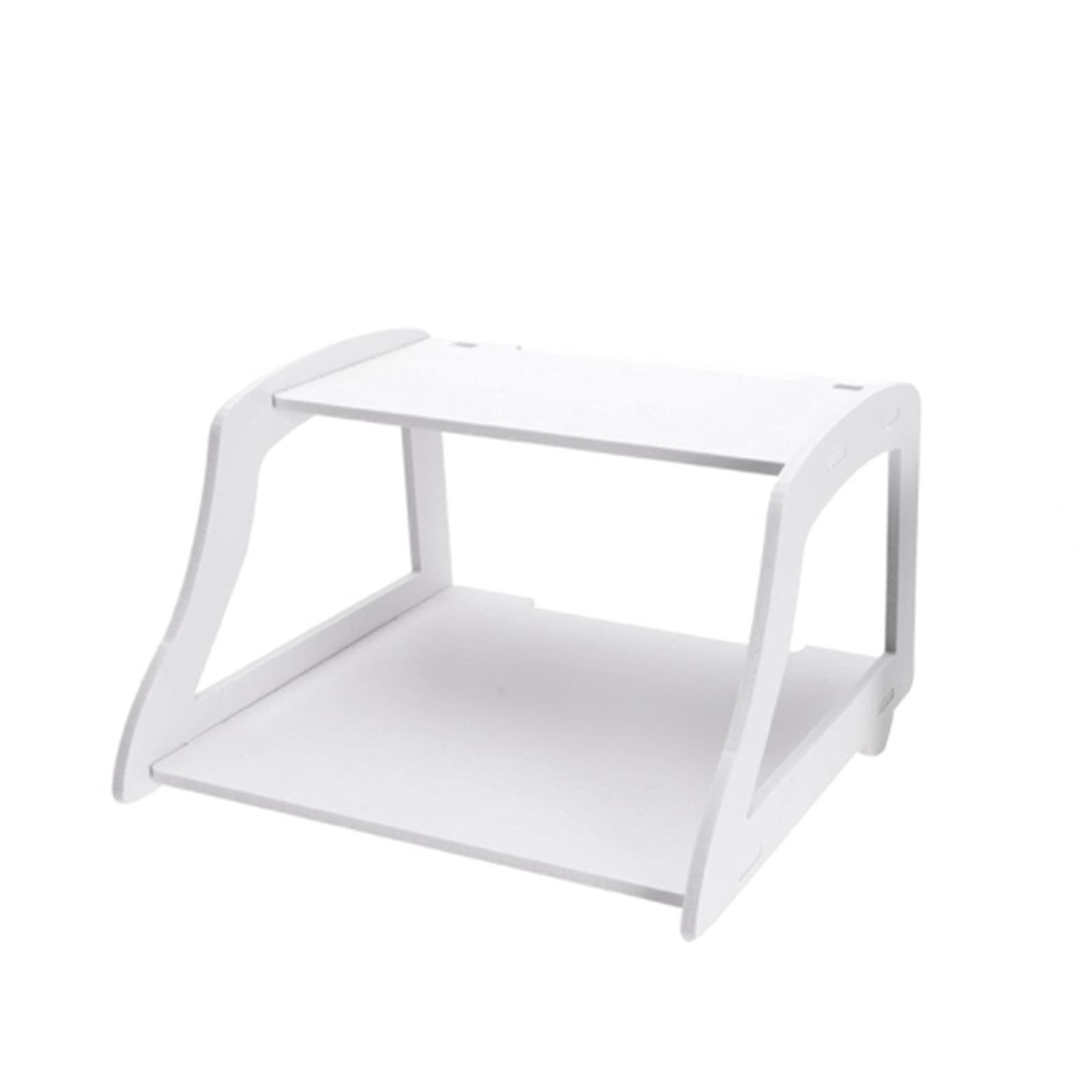 Console de jeu et routeur bien rangés sur une étagère flottante TV solide