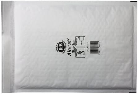 Jiffy JL-7 370 x 445 mm A3 Airkraft Lightweight Postal Bag (Size 7), White, Box of 50