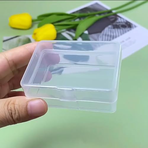 Image of 12 PCS Rectangle Plastic Clear Storage Containers Box (2.76 x 1.67 x 1.14 Inch), Small Plastic Containers for Beads, Jewelry, Game Pieces and More