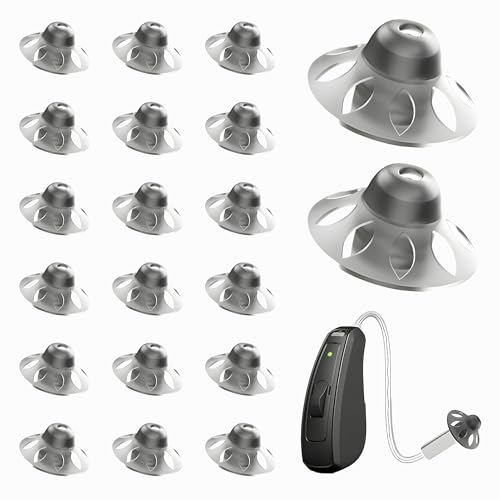 leruiyezs 20 Piezas Domos Para Audífonos De Silicona Suave 10mm L Accesorios Para Audífonos Domes Compatibles Con Tubos Finos Cúpulas Universales Para Audífonos Adultos Con Pérdida Auditiva Moderada