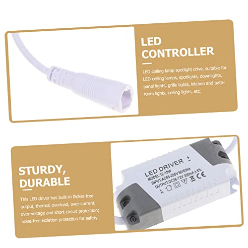 Housoutil Motorista De Led Conversor 120vac Para 12vcc Driver De Luz De Tira Led Conversor 12v Para