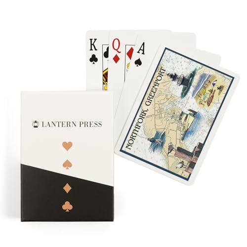Baraja de cartas Lantern Press Greenport, 52 cartas póker