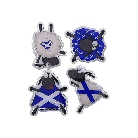 Scottish Multi Piper and Highland Cow Magnet Set Cover