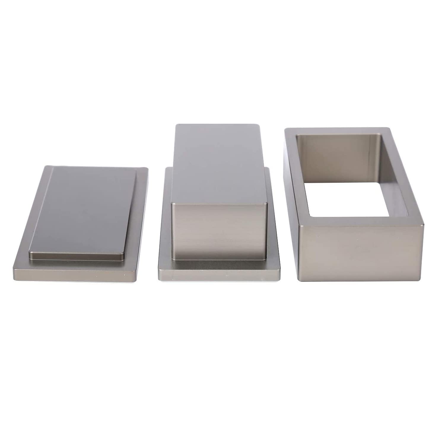 Moule à colophane pré-presse - 5,1 x 10,2 cm - Plaque de pré-pression rectangulaire en aluminium pur pour extraction sans solvant