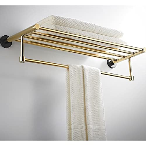 Toallero de baño oro negro accesorios de colgar toallero de pared para aseos 5