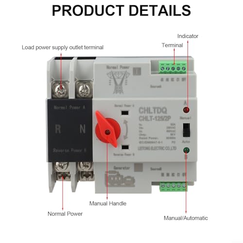 Commutateur de transfert automatique à commutation milliseconde 230V