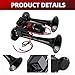 Air Horn for Trucks, 150dB Super Loud Train Horn,with All-in-One 12V Air Compressor,Car Horn-Universal Fit for Any 12V SUV Motorcycle Trucks Pickup Lorries Trains Cars Boats (Universal)