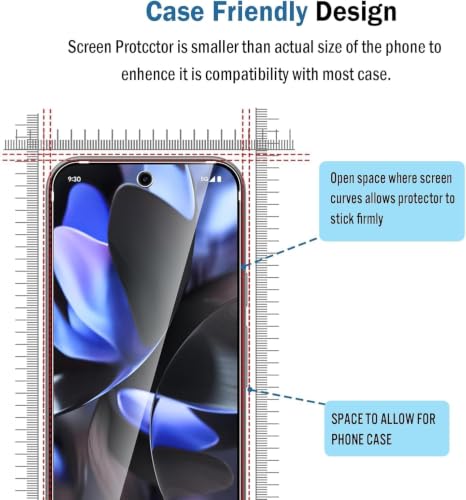 Image of Uyiton Uyiton Tempered Glass Screen Protector for Google Pixel 9 / Pixel 9 Pro (6.3 inch) - Pack of 2 | 9H Hardness | HD Clear | Fingerprint Unlock Support | Scratch Resistant | Bubble-Free | Easy Installation