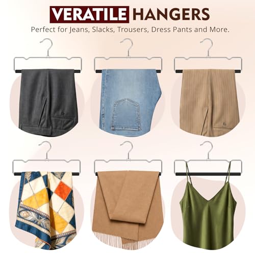 DOIOWN Pants Hangers, No Crease Non-Slip Foam Padded Metal Hangers by DOIOWN - Used condition - Image 7