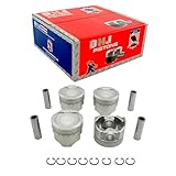 DNJ Piston Set Standard Size P530 For 92-01 Suzuki, Chevrolet, Geo/Vitara, Tracker, Esteem, Sidekick, X-90 1.6L L4 SOHC Naturally Aspirated designation -