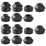 14x Traggelenk Spurstangenkopf Gummimanschette Spurstange und Kugelgelenk Gelenkmanschette Spurstangenkugelgelenk Staubschutzkappen Universal-Staubschutzkappe für Auto & Motorrad