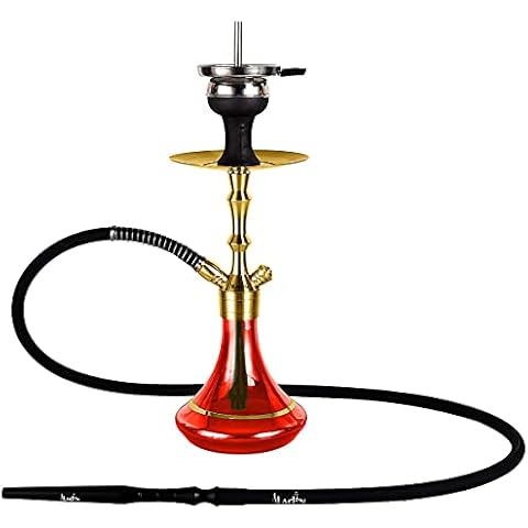 Aladin Shisha MVP 360 Gold Red - cachimba electrónica con cámara cerrada Cover