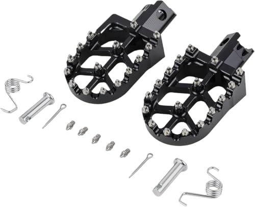 Repose-pieds CNC moto tout-terrain antidérapants à larges ressorts