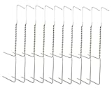 ok4y 10 Stück Doppelspitz Räucherhaken 19 cm Edelstahl