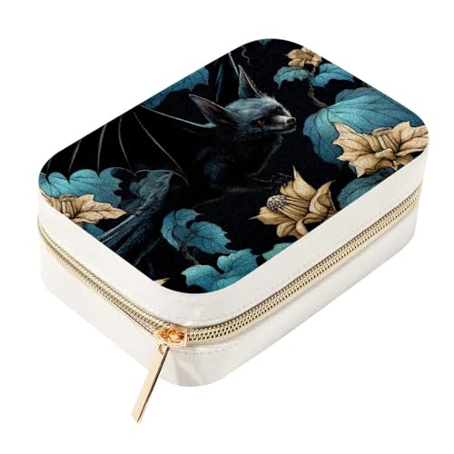 Boîte à bijoux de voyage compacte pour bagues et colliers en vacances - 2
