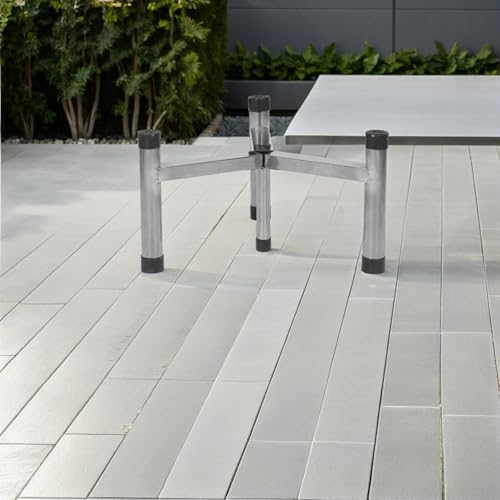 Support de feu de camp en acier inoxydable argenté stable - 8