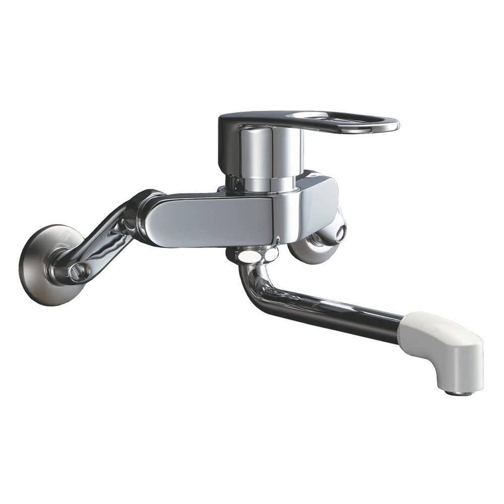 Amazon | キッチン用 壁付 シングルレバー混合水栓 ソフトシングル