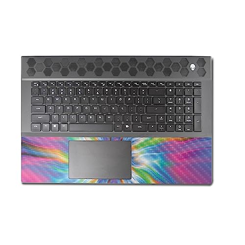 Image of MightySkins Carbon Fiber Skin Compatible with Alienware M18 R1 (2023) Full Wrap Kit - Prismatic Vortex | Protective, Durable Textured Carbon Fiber Finish | Easy to Apply | Made in The USA