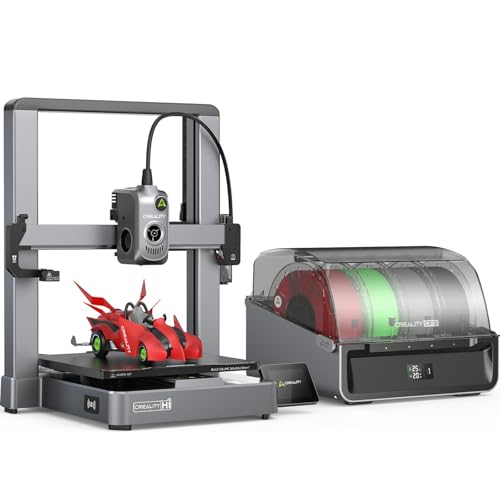 Creality Hi Combo (A) 3D Printer Multi Color 3D Printer with CFS 95% Pre-Assemble 500mm/s High Speed Auto-Leveling Automatic Filament Reading All-Metal Frame 10.24×10.24×11.81inch