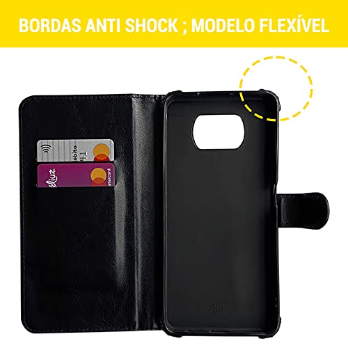 Capa Anti Impacto Carteira Porta Cartões para Xiaomi Poco X3 NFC Poco X3 Pro
