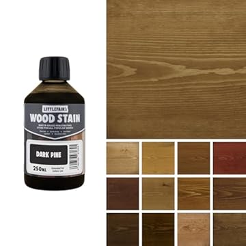 Littlefair's Wood Stain Water-Based - (Dark Pine) – Non-Toxic, Eco-Friendly & Quick Drying - Easy-to-Apply, Concentrated Formula for All Wood Types – 250ml