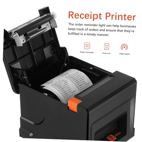 SOLUSTRE Efficient Thermal Printer for Retail Small Office Receipt Printer 80mm Us Plug
