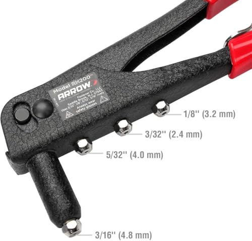 Arrow Heavy Duty Riveter Kit, Professional Pop Rivet Gun with Assorted 120 Rivets - Image 4