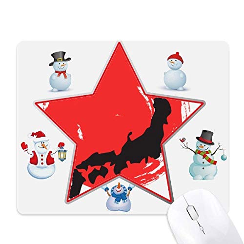 Tapis de souris grand Japon noir abstrait pour protéger votre bureau