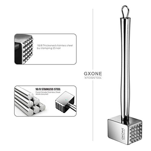 Meat Tenderizer,304 Stainless Steel Heavy Sturdy Meat Mallet/Pounder/Hammer Tool(1.65Lb) #TOP2