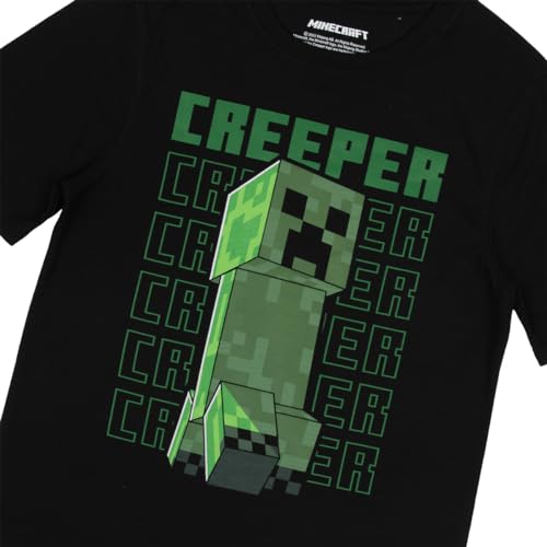 Minecraft Survival Mode 2-Pack Boy's Crew Neck Short Sleeve Athletic Performance Swim Tee Combo Set3