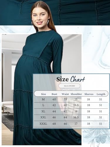 Image of MomToBe Women's Fit And Flare Knee Length Dress