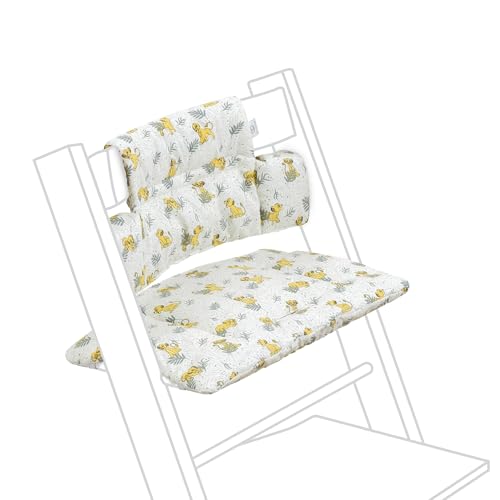 Image of Stokke Tripp Trapp Classic Cushion 2, Disney Lion King Jungle - Pair with Tripp Trapp Chair or High Chair for Support & Comfort - Machine Washable