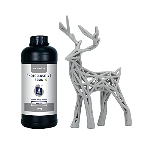 RICH-OPTO ABS-Like 3D Printer Resin UV-Curing 405nm Non-Brittle Drillable Elasticity Rapid High...