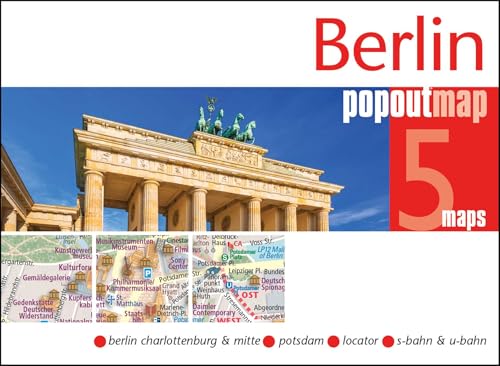 Berlin PopOut Map: Pocket sized, pop up map of Berlin city centre