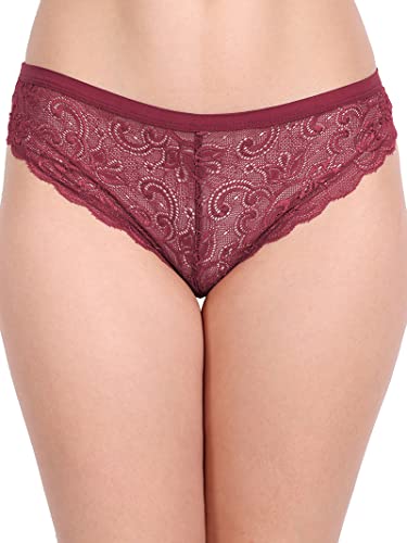 Image of FIMS - Fashion is my style Women Cotton Floral Lace Padded, Non-Wired, Full Coverage, Seamless Bra Panty Set, Multicolor, Lingerie Set